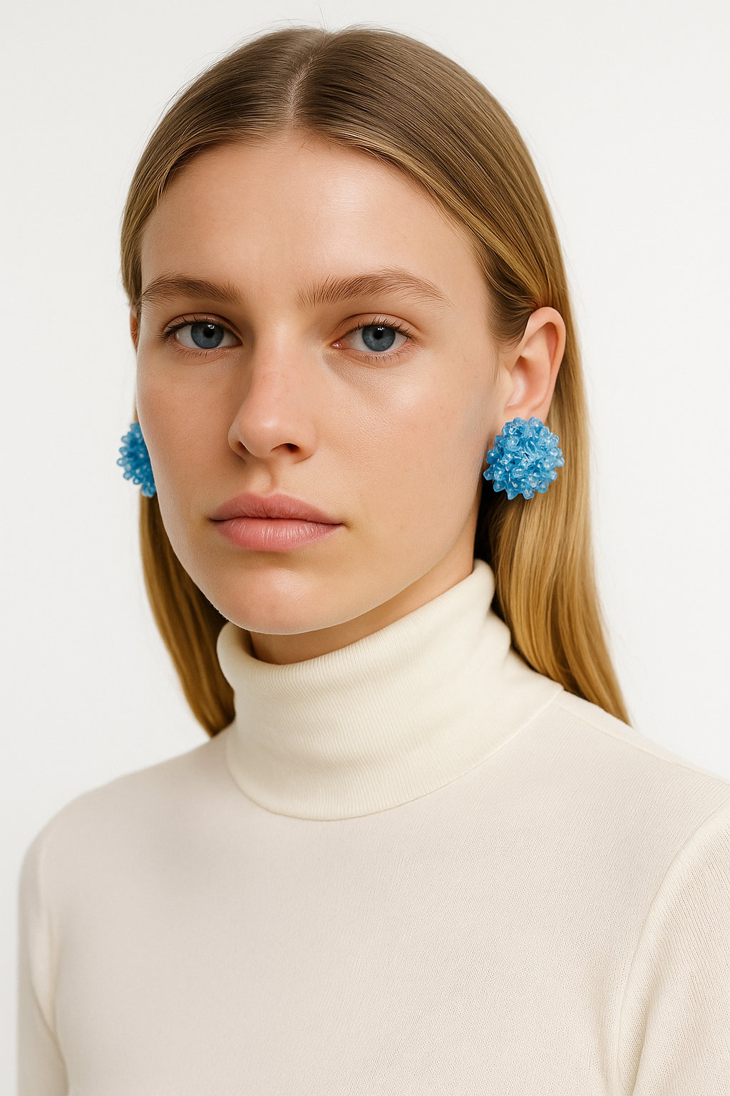 Pendientes Cristal azul