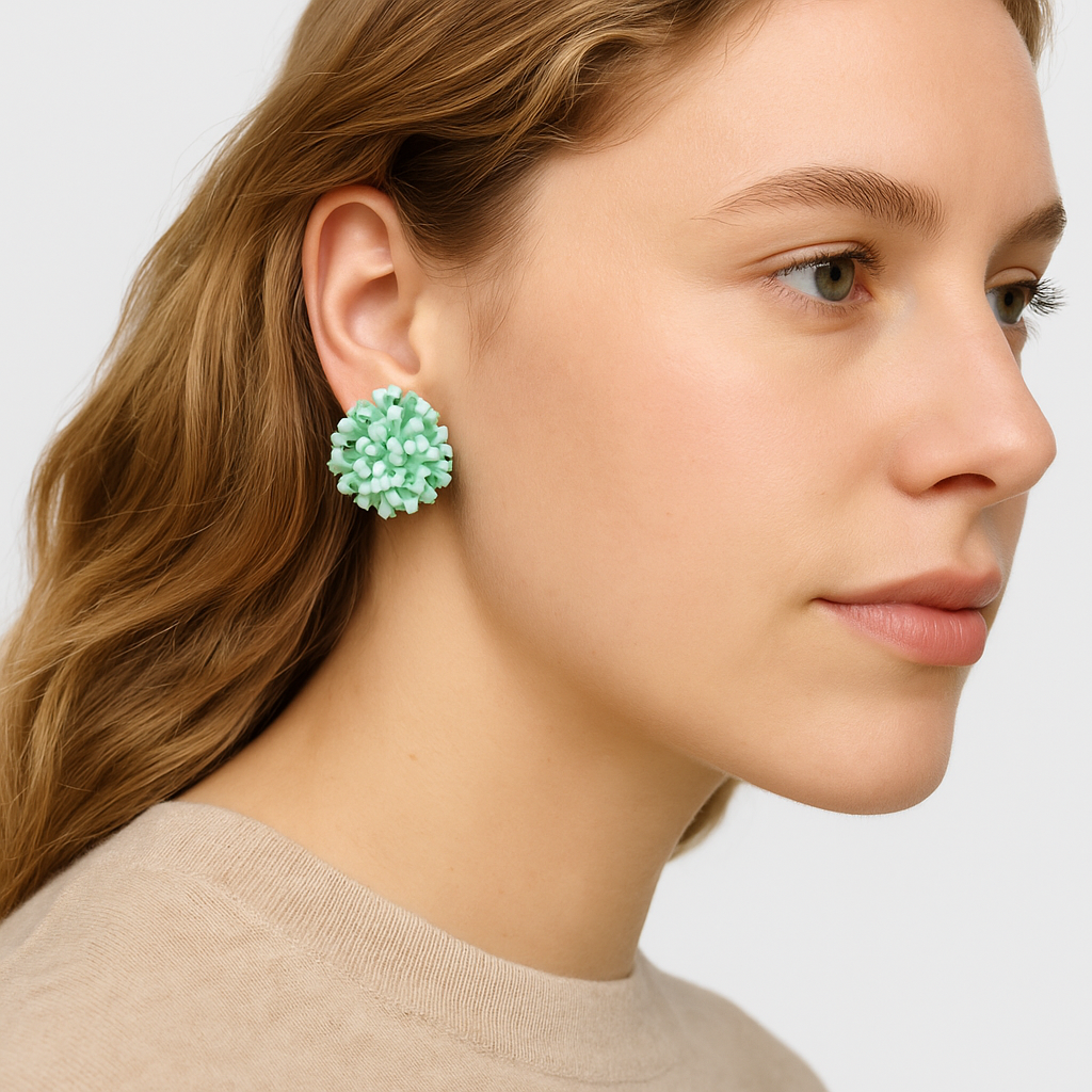 Pendientes Aura verde