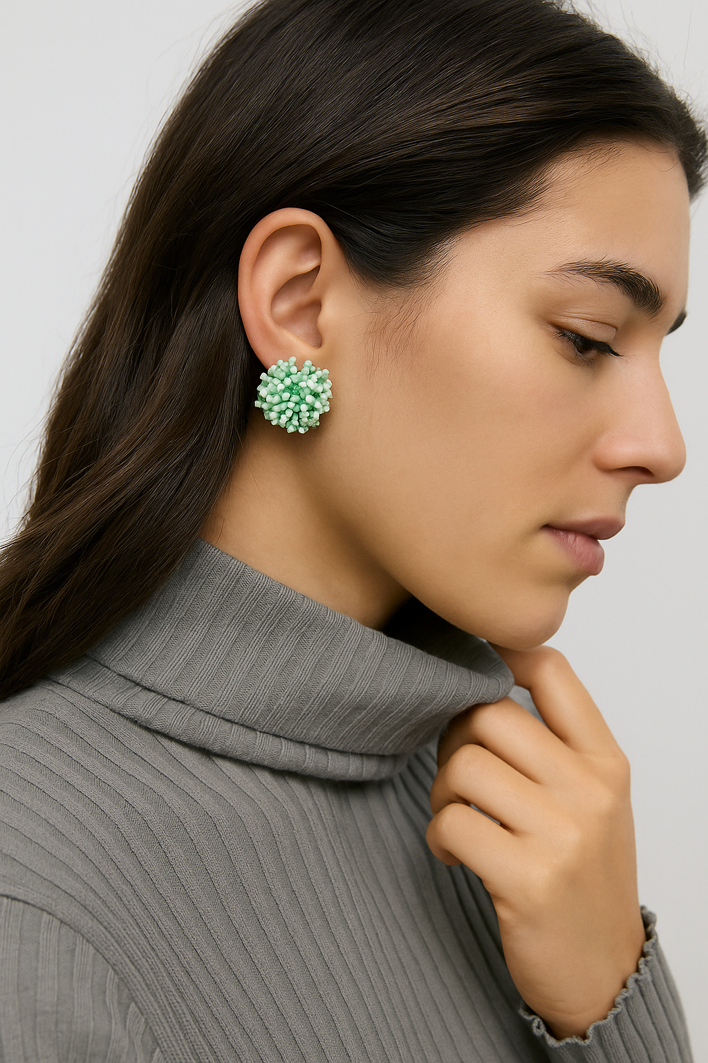 Pendientes Aura verde