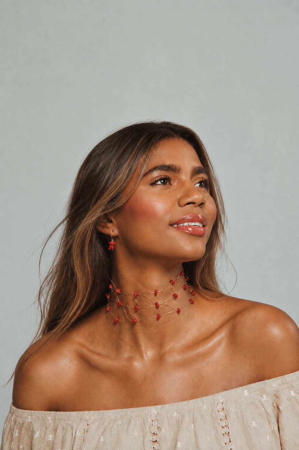 Choker rojo