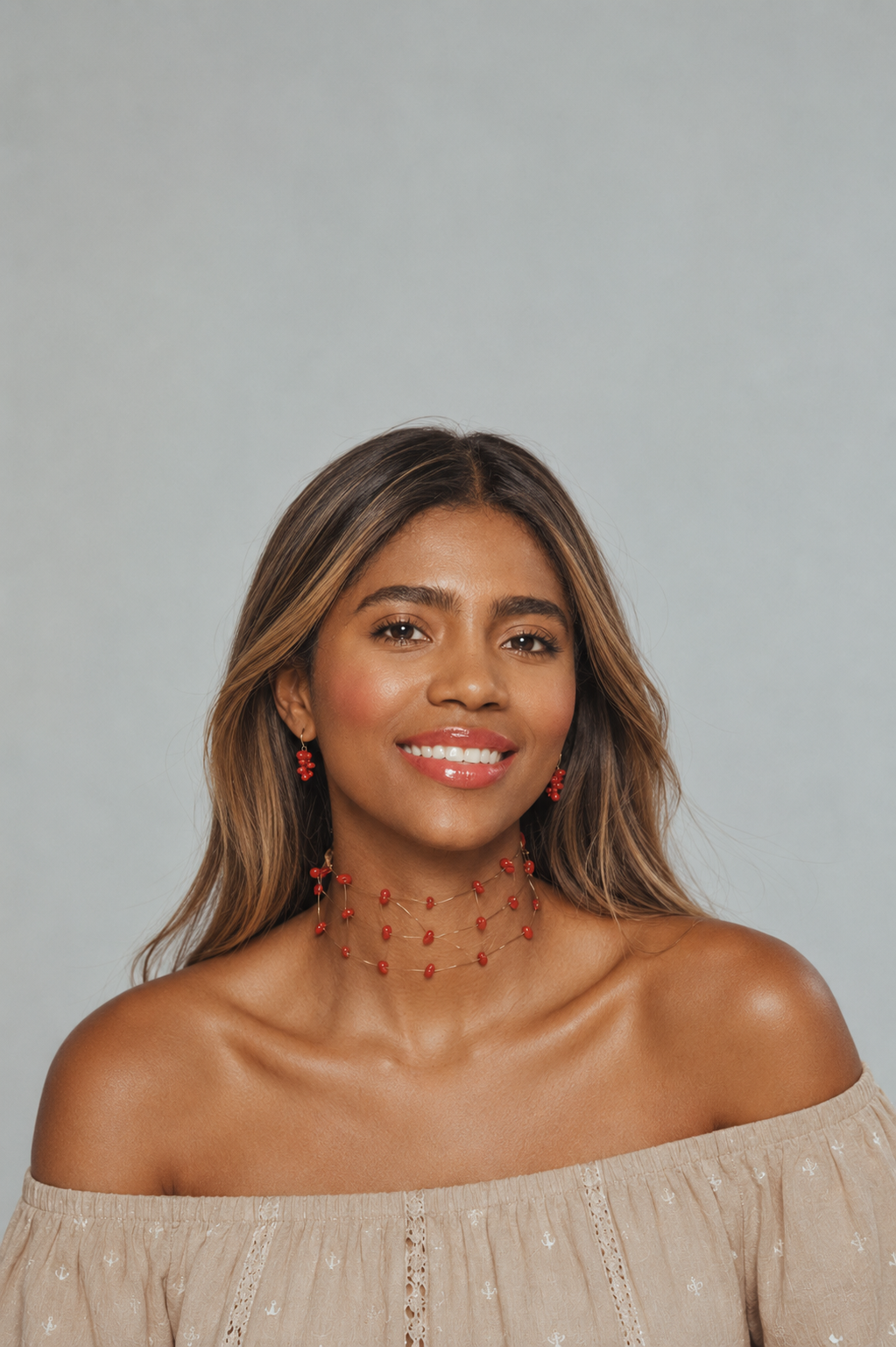 Choker rojo