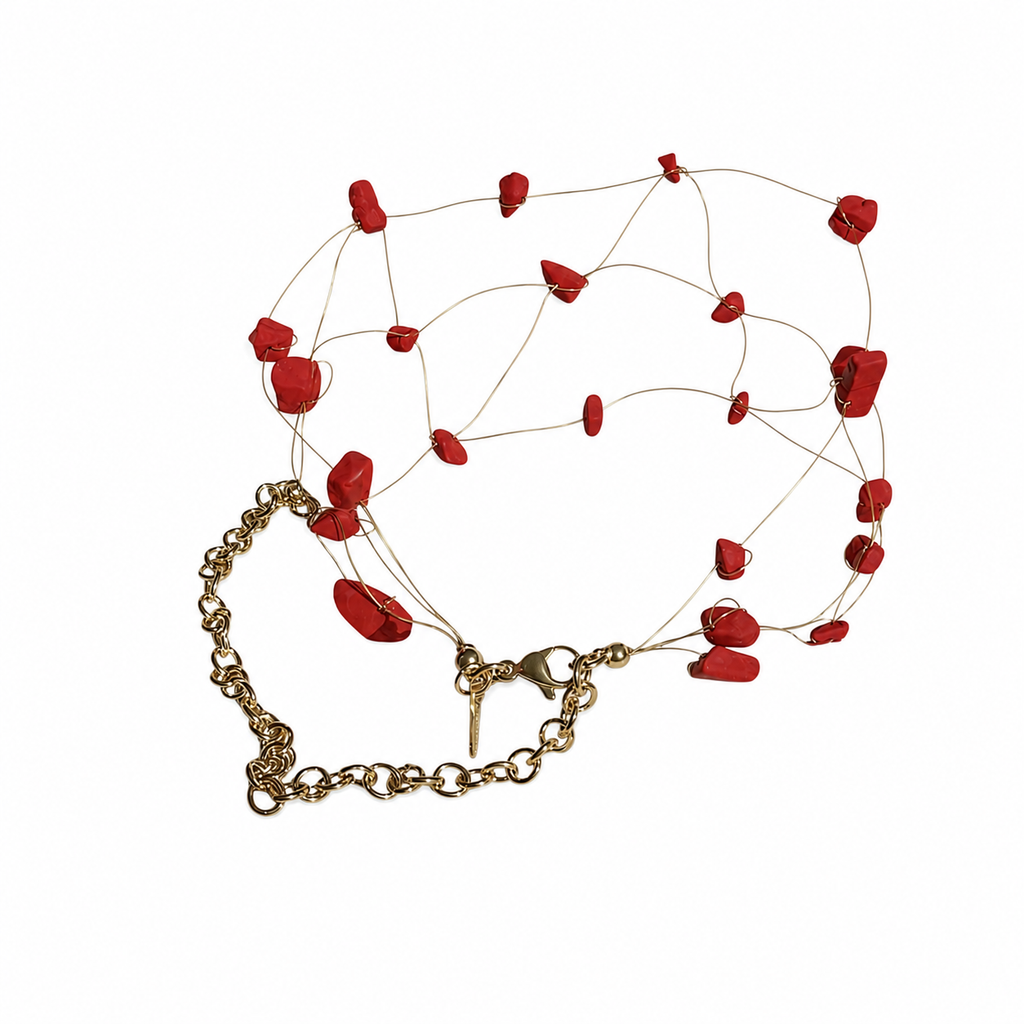 Choker rojo