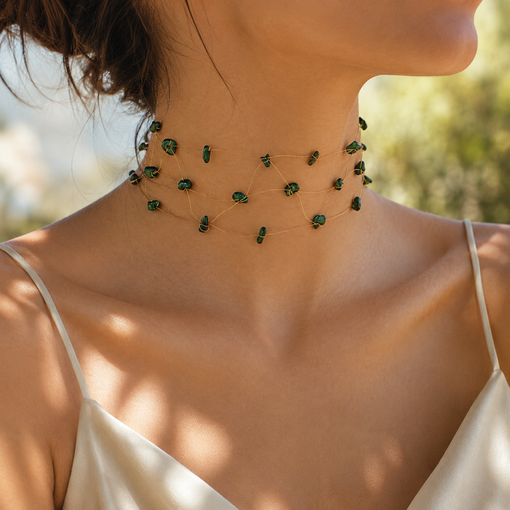 Choker verde bosque