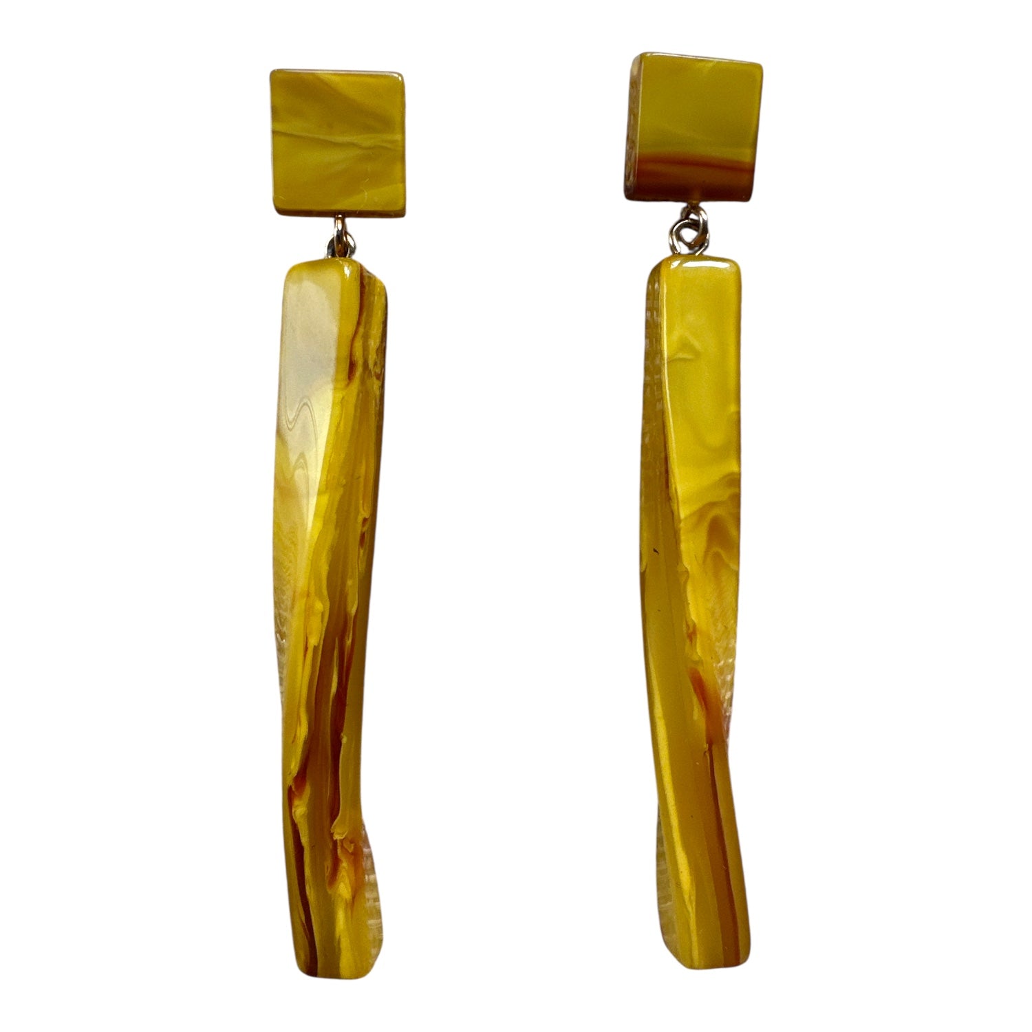 Pendientes Cascada Amarillo