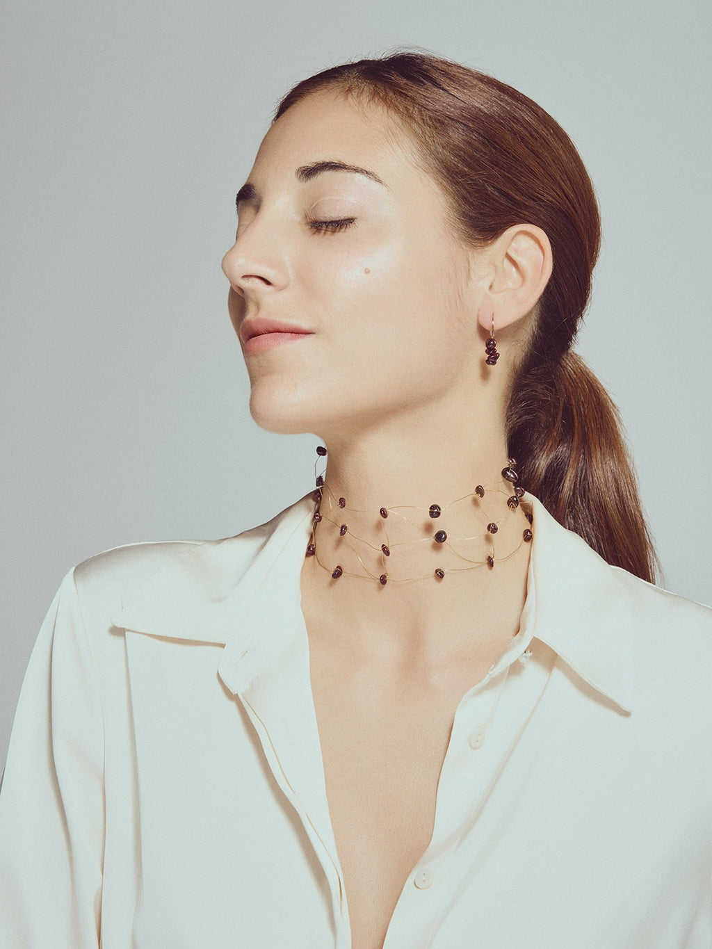 Wine earrings